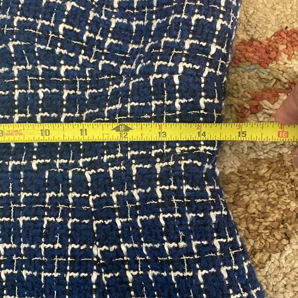 Blue Tweed Dress - Picture 4 of 11
